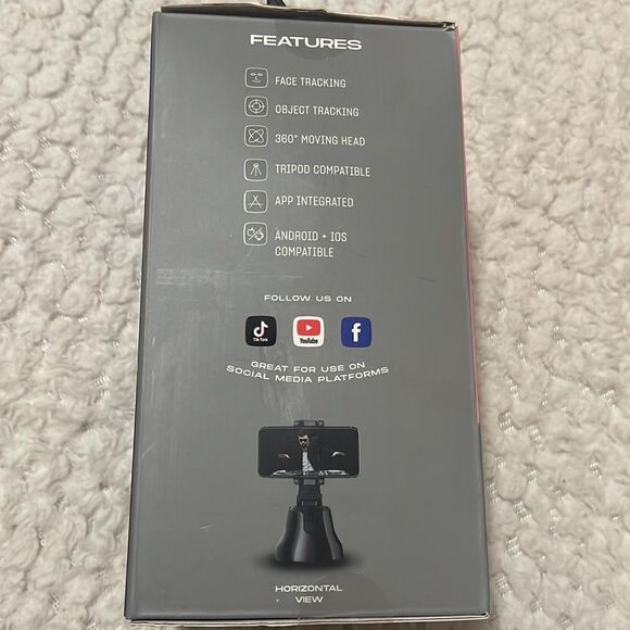360 Rotation Smart Phone Personal Stabilizer, Face Tracking Tripod, IOS/Android - Picture 2 of 6